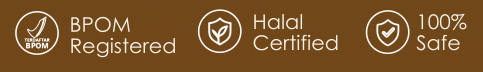 BPOM Registered, Halal Certified, 100% Safe